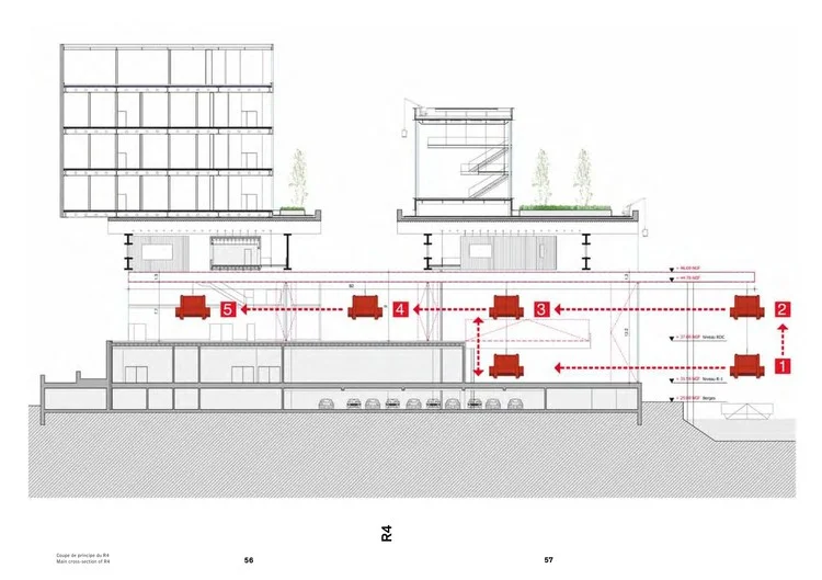 Ilustração sobre a magia da arquitetura de jean nouvel uma jornada pela inovacao e criatividade