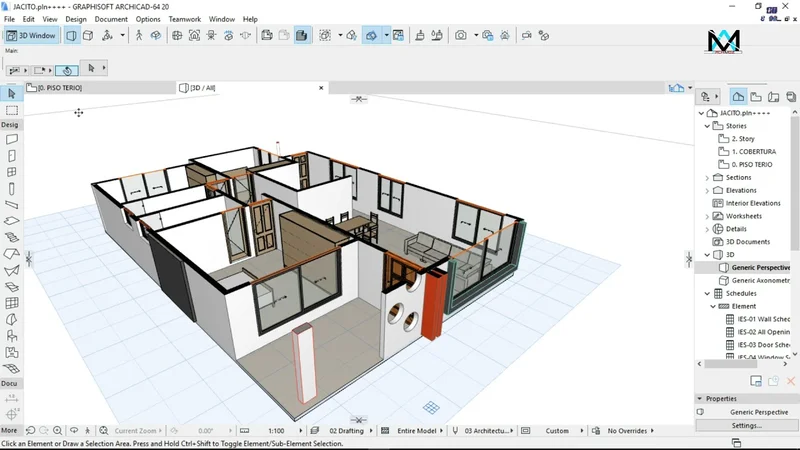 Modelagem 3D e documentação no Archicad