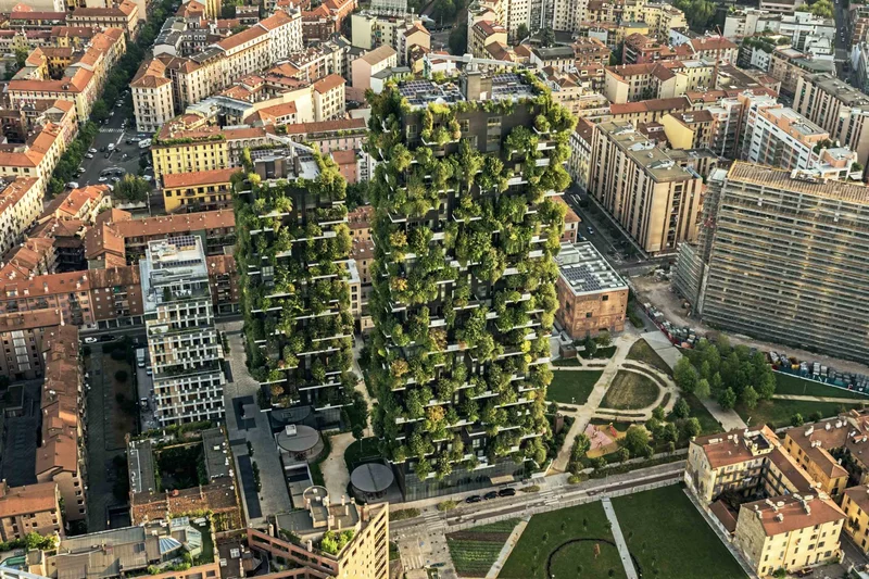 Edifício Bosco Verticale, em Milão, Itália.