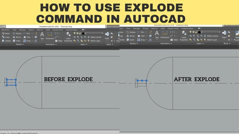Imagem sobre Conheça o Comando EXPLODE AutoCAD