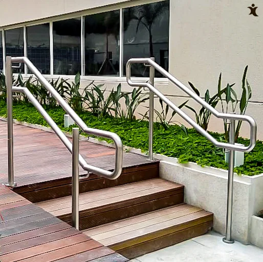 Ilustração sobre corrimao acessivel a importancia e os beneficios para a arquitetura inclusiva