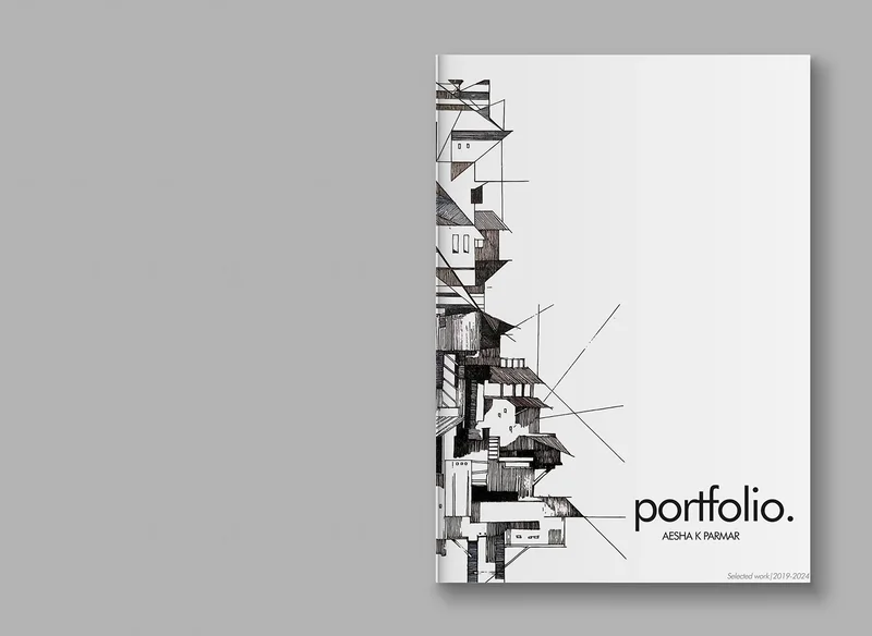 Comparação entre uma página de portfólio poluída e uma página limpa e bem diagramada.
