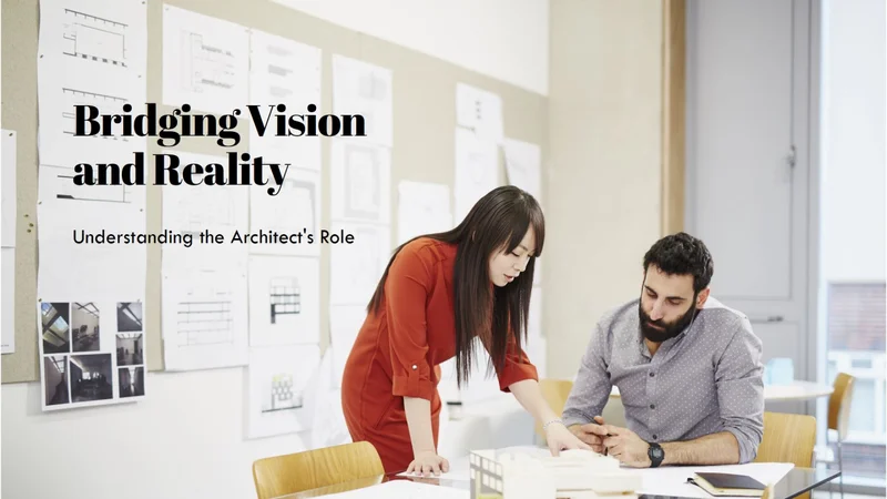 Mãos de um arquiteto sobre uma prancha de projeto executivo com desenhos técnicos detalhados.