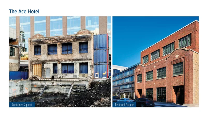 Restauro de fachada histórica em imóvel tombado